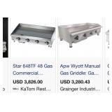 11 - GAS COMMERCIAL FLAT TOP GRIDDLE