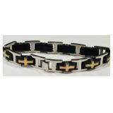 H -STAINLESS STEEL MENS BRACELET