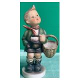 N - HUMMEL STYLE BOY W/ BASKET FIGURINE (D69)