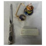 N - DESK LOT W/ LETTER OPENER & PURSE HOOK