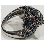 H -PANTHER HEAD RING