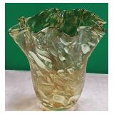 N - ART GLASS VASE 8"T (A64)
