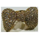 STATEMENT GOLD-TONE BOW RING