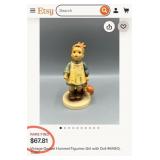 N - M.I. HUMMEL GIRL W/ GNOME FIGURINE IN BOX