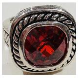 DESIGNER RED STONE RING
