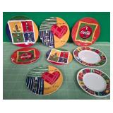 N - COCA-COLA MELAMINE PLATES (B98)