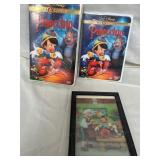 N - DISNEY PINOCCHIO MOVIE & FRAMED ART (C1)