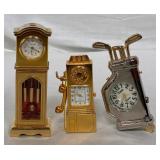 N - 3 COLLECTIBLE MINI CLOCKS (A286)