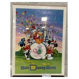 N - DISNEY WORLD PRINT FRAMED (C20)