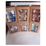 6 Boxes of 6 Glass Ball Ornaments #6 6 Boxes of 6 Glass Ball Ornaments #6