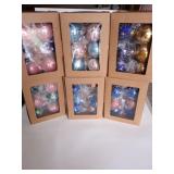 6 Boxes of 6 Glass Ball Ornaments #7 6 Boxes of 6 Glass Ball Ornaments #7