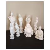 Asian Figurine Porcelains (8) Asian Figurine Porcelains (8)