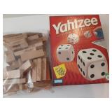 Yahtzee and Jenga Yahtzee and Jenga