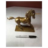 8" Brass Unicorn Sculpture (Dan Curry)
