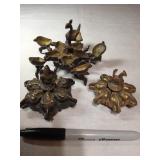 3 Brass and Bronze Buddhist Prayer Holders