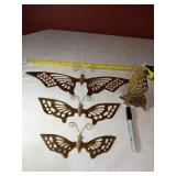 5 to 16" Brass Butterfly Collection