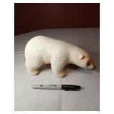 9" Polar Bear, handmade in Canada