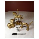 Brass Kitties and Carousel 3" to 8"
