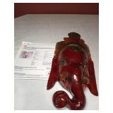 Ganesh Wood Mask 12"