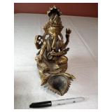 8" Brass Ganesh, Pitcher