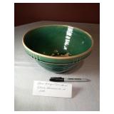 Green Stoneware bowl 9.5"
