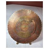 100 Year Calendar 1990 to 2089 Brass 7"