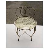 VTG Brass Vanity Stool 21"