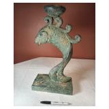 17" Giant Carp Candle Holder Resin