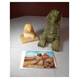 4" and 8" Marble and Resin Sphinx