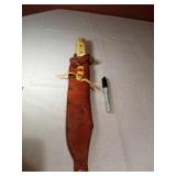 17" Ruana Stag Handle Bowie Knife- RARE!