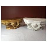 Pair of 10.5x5.5" Cherubs Wall Mounts