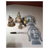 Stone and Metal Buddhas 3" to 8"