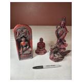 Red Resin Statues 4" to 9"