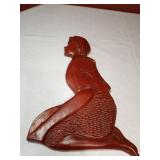 16" Carved Girl