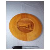 9" Inlaid Wood Canadian Plate