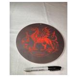 9" Slate Disc Wales Dragon