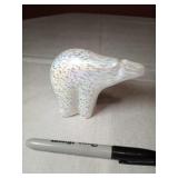4" Blown Glass Polar Bear