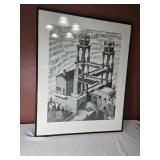 MC Escher "Waterval" 1961 Litho 20x24"