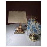 2 Touch Lamps & A VTG Deer Lamp