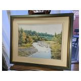 Hal English 1973 Woodblock Print 29x24"