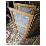 Pair of Hand-painted Window Screens 36x47.5" each