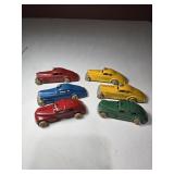 6 Vtg Barclay 1940s Cars