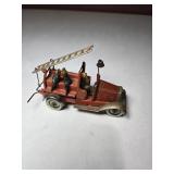 Georg Fisher Tin Litho Windup Fire Truck 1940s
