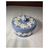 Wedgwood 5" Blue Jasperware Trinket Dish