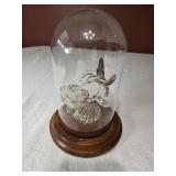 8" Glass Hummingbird Display