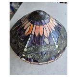 16" Stained Glass Lampshade Dragonfly damage