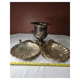 Silver Plate Champagne Bucket & Serving Dishes
