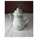 Herend Blue Garland Coffee Pot no chips