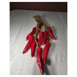 21" Red Hot Ceramic Chili Peppers