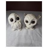 Pair of 5" Ceramic Owls